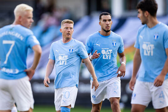 Malmö FFs Anders Christiansen och Andrej Djuric