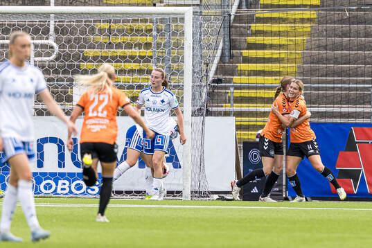 Kristianstads Tilda Persson jublar