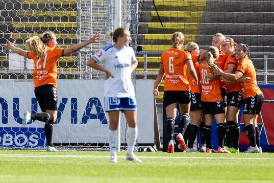 Kristianstads spelare jublar