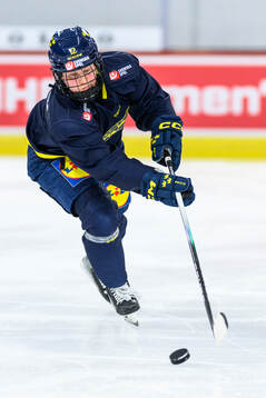 Maja Nylén-Persson of Sweden at a practice session