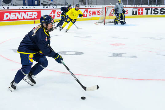 Maja Nylén-Persson of Sweden at a practice session