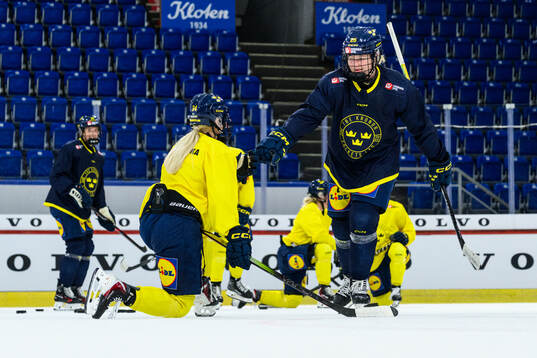 Lina Ljungblom of Sweden at a practice session