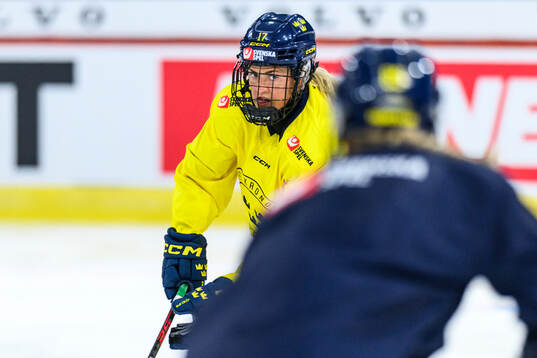 Sofie Lundin of Sweden at a practice session
