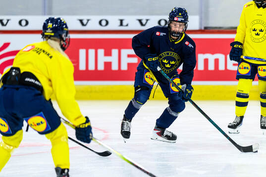 Hilda Svensson of Sweden at a practice session