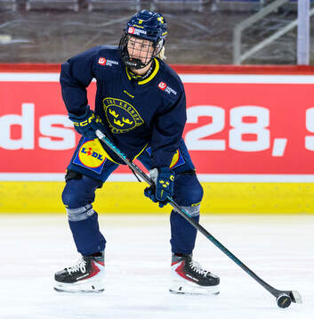 Hilda Svensson of Sweden at a practice session