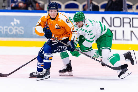 Växjös Eddie Levin och Rögles Daniel Zaar