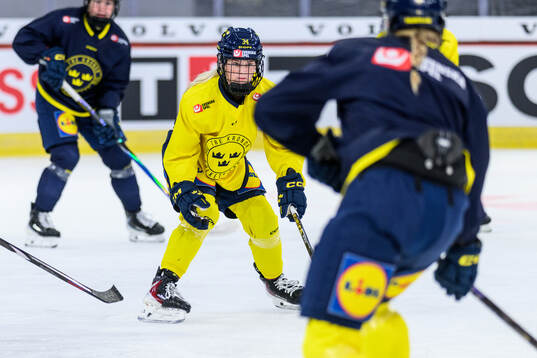 Mira Hallin of Sweden at a practice session