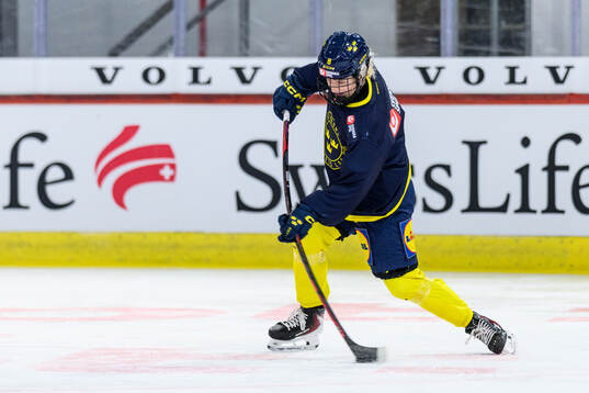 Hilda Svensson of Sweden at a practice session