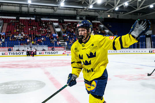Hilda Svensson of Sweden celebrates