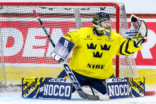 Goaltender Ebba Träff Svensson of Sweden