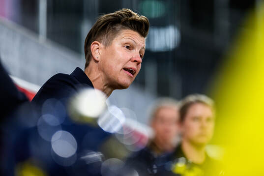 Head coach Erika Holst of Sweden