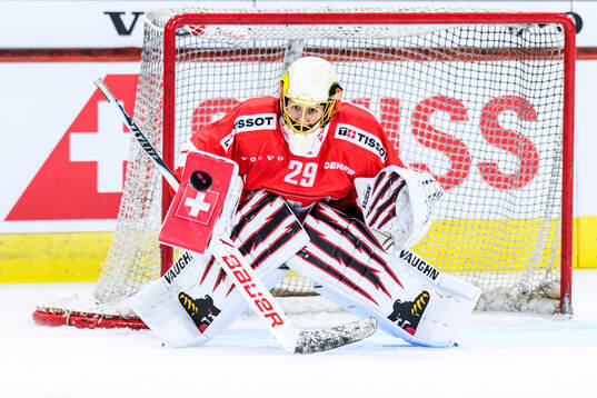 Goaltender Saskia Maurer of Switzerland