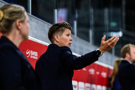 Head coach Erika Holst of Sweden