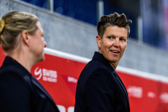 Head coach Erika Holst of Sweden
