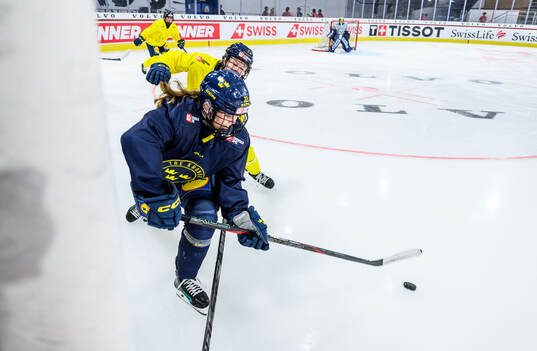 Lina Ljungblom of Sweden at a practice session