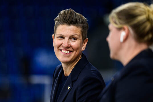 Head coach Erika Holst of Sweden