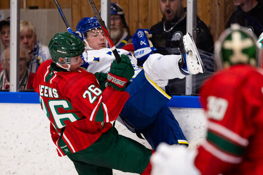 Frölundas Isac Heens och Leksands Oliver Dejbjerg Larsen