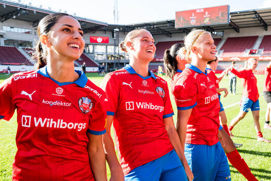 Helsingborgs Mona Chahrour, Izabelle Wahlstedt och Alma