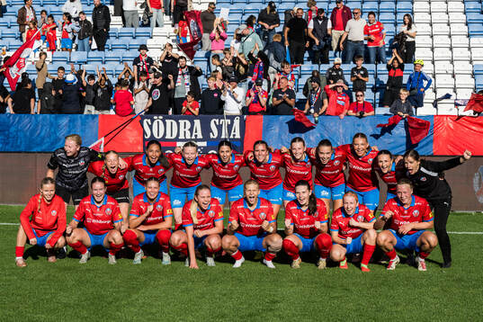 Helsingborgs spelarna jublar