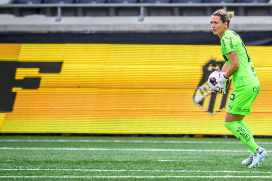 Häckens målvakt Jennifer Falk