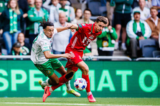Hammarbys Amin Boudri och GAIS Oskar Ågren