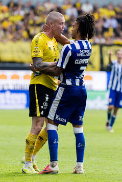 Elfsborgs Thomas Isherwood och IFK Göteborgs Sebastian