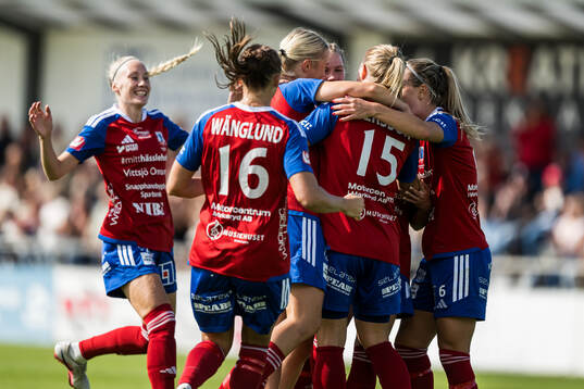Vittsjös spelare jublar
