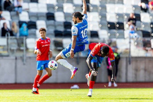 Oddevolds Leonardo Farah Shahin och Helsingborgs Demba