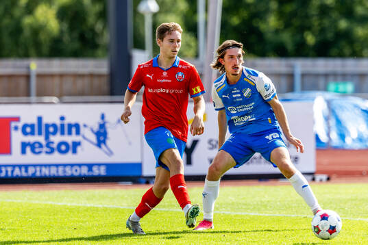 Helsingborgs Simon Bengtsson och Oddevolds Hugo Engström