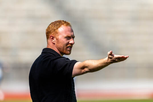 Helsingborgs manager Stevie Grieve