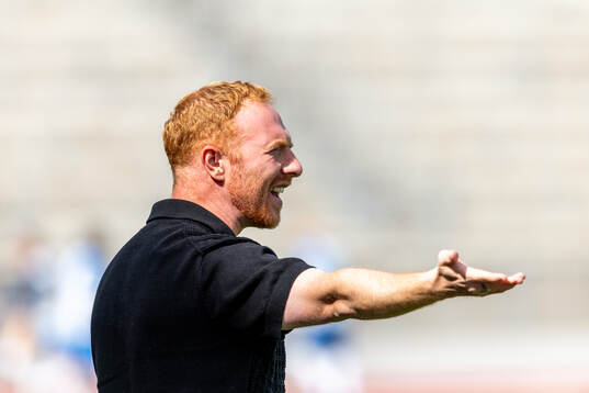 Helsingborgs manager Stevie Grieve