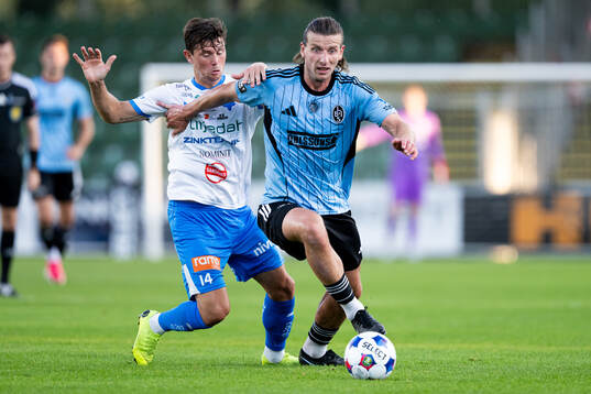 IFK Värnamos Marcus Antonsson och Landskronas Andreas