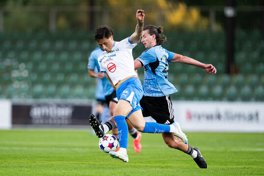 IFK Värnamos Kai Meriluoto och Landskronas Andreas Murbeck