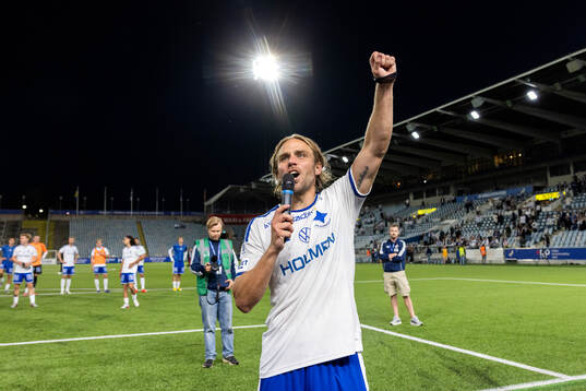 IFK Norrköpings Christoffer Nyman jublar