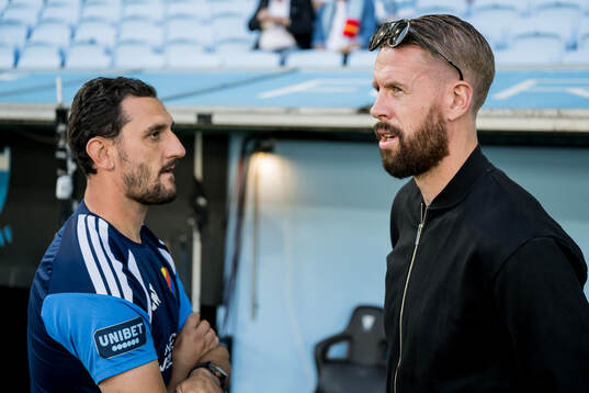 Djurgårdens assisterande tränare Agon Mehmeti och Malmö