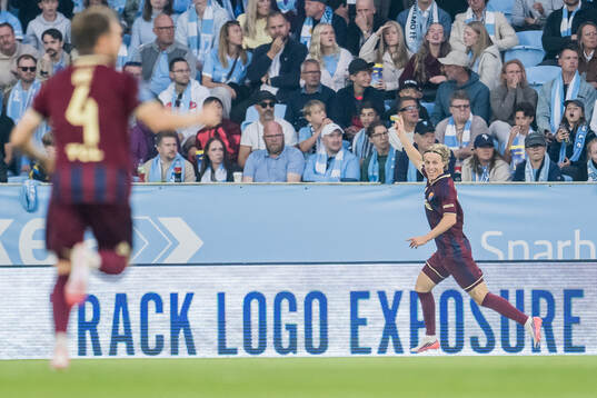 Djurgårdens Jeppe Okkels jublar