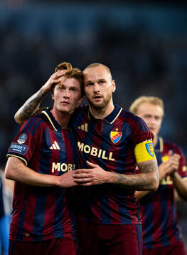 Djurgårdens Peter Langhoff och Adam Ståhl