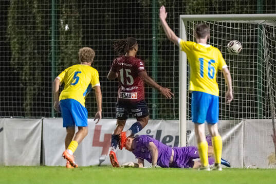 Örgrytes Jerome Tibbling Ugwo gör 2-1 målet