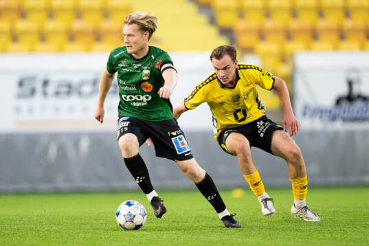 Varbergs Oliver Berggren och Elfsborgs Wilke Aronsson
