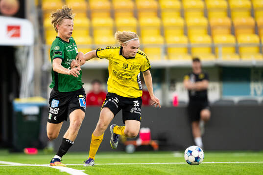 Varbergs Leo Tivenius och Elfsborgs Arvid Sandberg