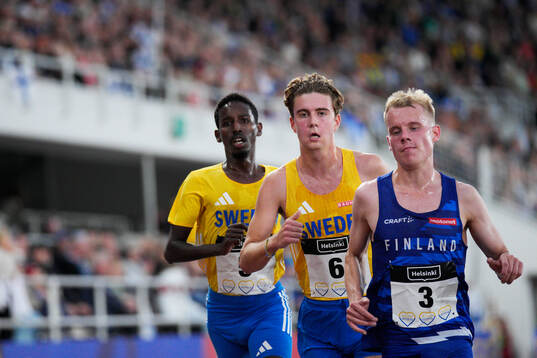 Sharmarke Ahmed, Karl Ottfalk of Sweden and Mikko Kauppinen