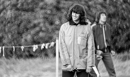 Mario Kempes at training