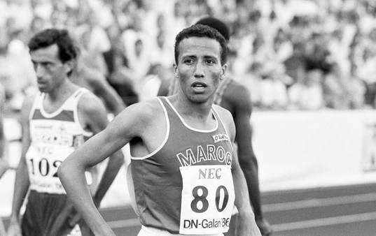 Said Aoutia, Marocko segrade på 5000 m