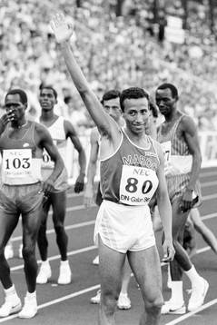 Said Aoutia, Marocko segrade på 5000 m