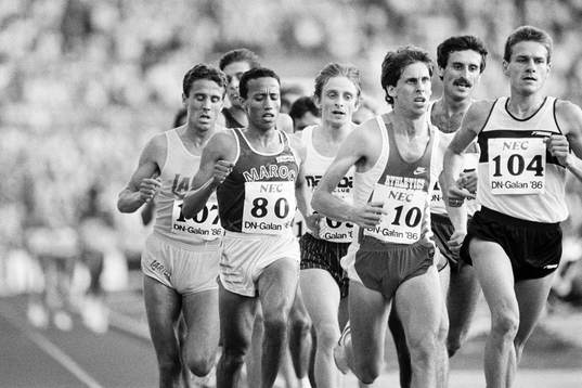 Nr 80 Said Aoutia, Marocko segrade på 5000 m