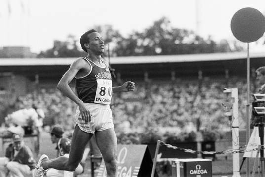 Said Aoutia, Marocko segrade på 5000 m