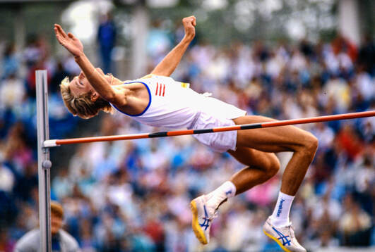 Patrik Sjöberg of Sweden, high jump