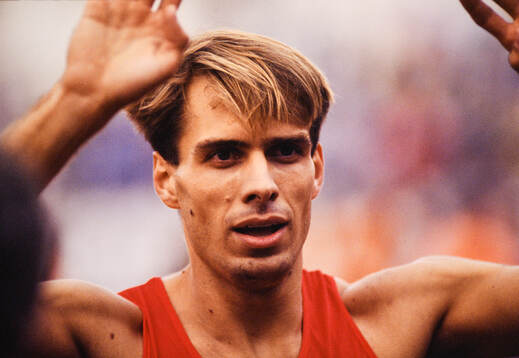 Sven Nylander of Sweden, 400 m hurdles