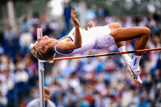 Patrik Sjöberg of Sweden, high jump