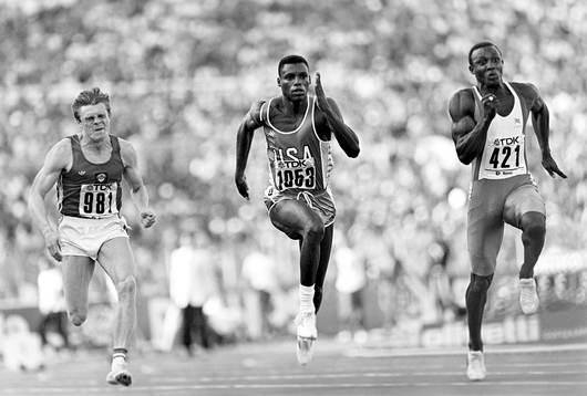 Fr. v Vladimir Muravyev, Sovjet, Carl Lewis, USA och